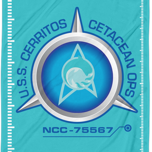 Star Trek: Lower Decks Cetacean Ops Delta Logo Beach Towel
