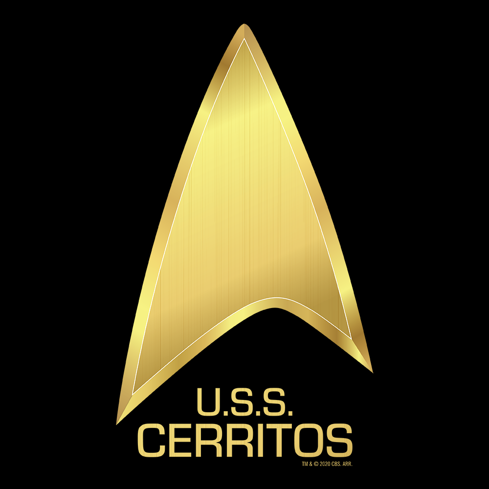 Star Trek: Lower Decks U.S.S Cerritos Erwachsene T-Shirt mit kurzen Ärmeln