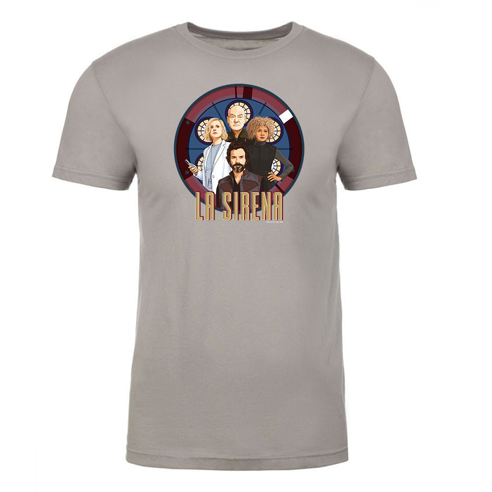 Star Trek: Picard La Sirena Crew Porträt Erwachsene T-Shirt mit kurzen Ärmeln