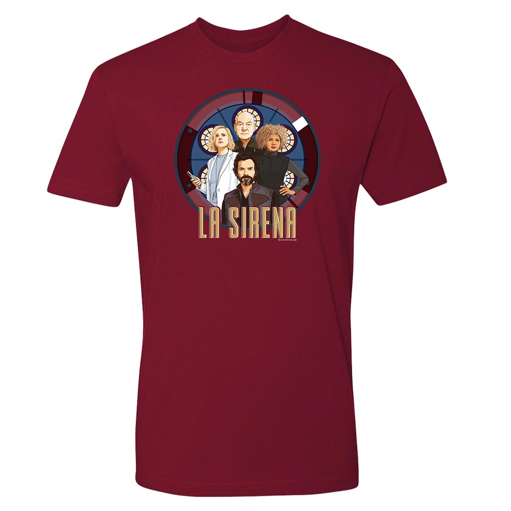 Star Trek: Picard La Sirena Crew Porträt Erwachsene T-Shirt mit kurzen Ärmeln