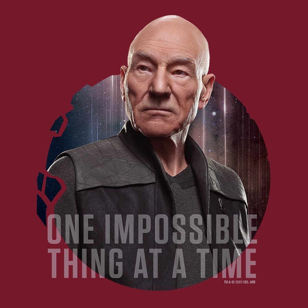 Star Trek: Picard Una cosa imposible cada vez Adultos Camiseta de manga corta
