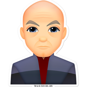 Star Trek: Picard Picard Emoji Gestanzter Aufkleber