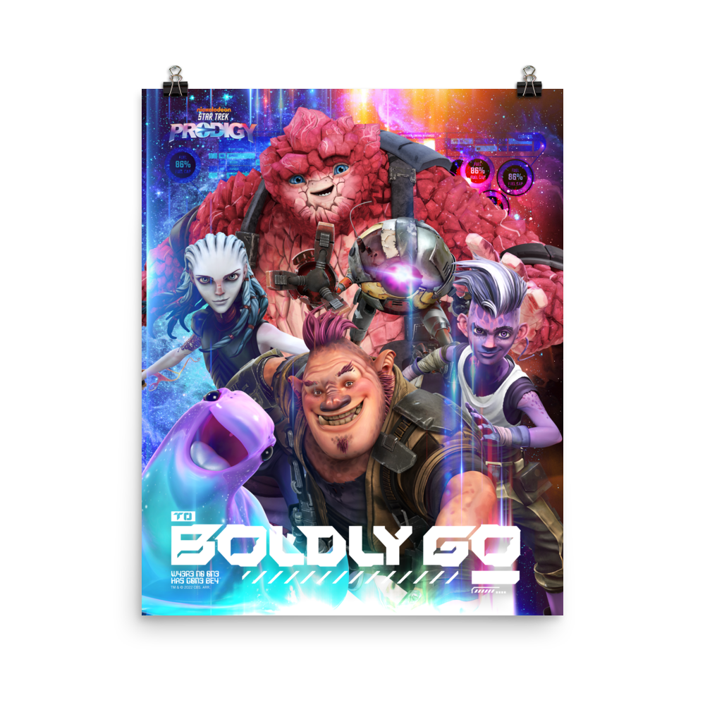 Star Trek: Prodigy To Boldly Go Premium Mattes Papier Poster