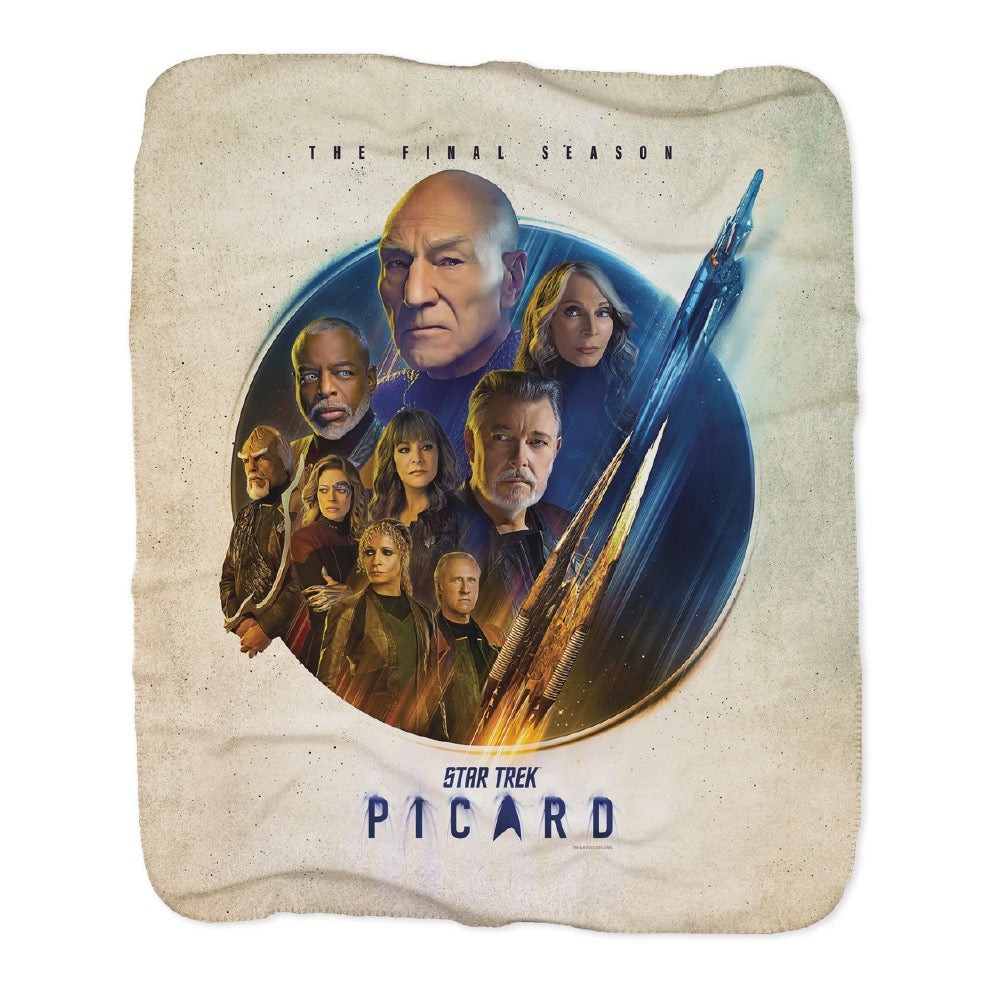 Star Trek: Picard Saison 3 Cast Sherpa Blanket