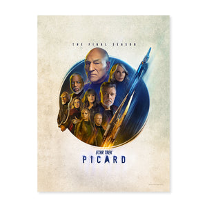 Star Trek: Picard Staffel 3 Besetzung Premium Mattes Papier Poster