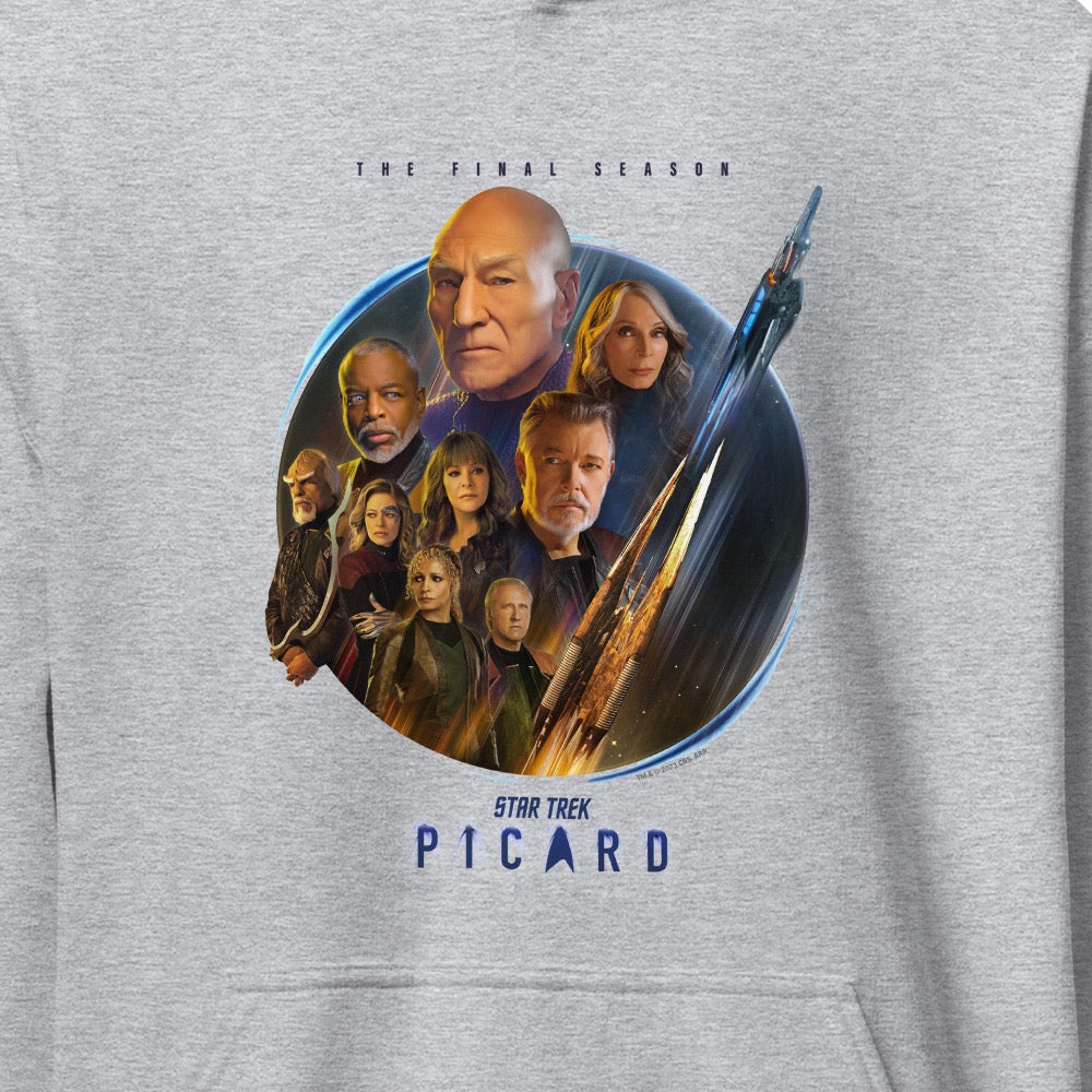 Star Trek: Picard Staffel 3 Besetzung Erwachsene Sweatshirt mit Kapuze