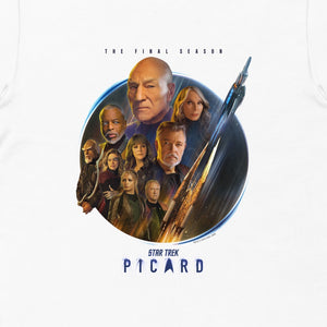 Star Trek: Picard Staffel 3 Besetzung Erwachsene T-Shirt mit kurzen Ärmeln