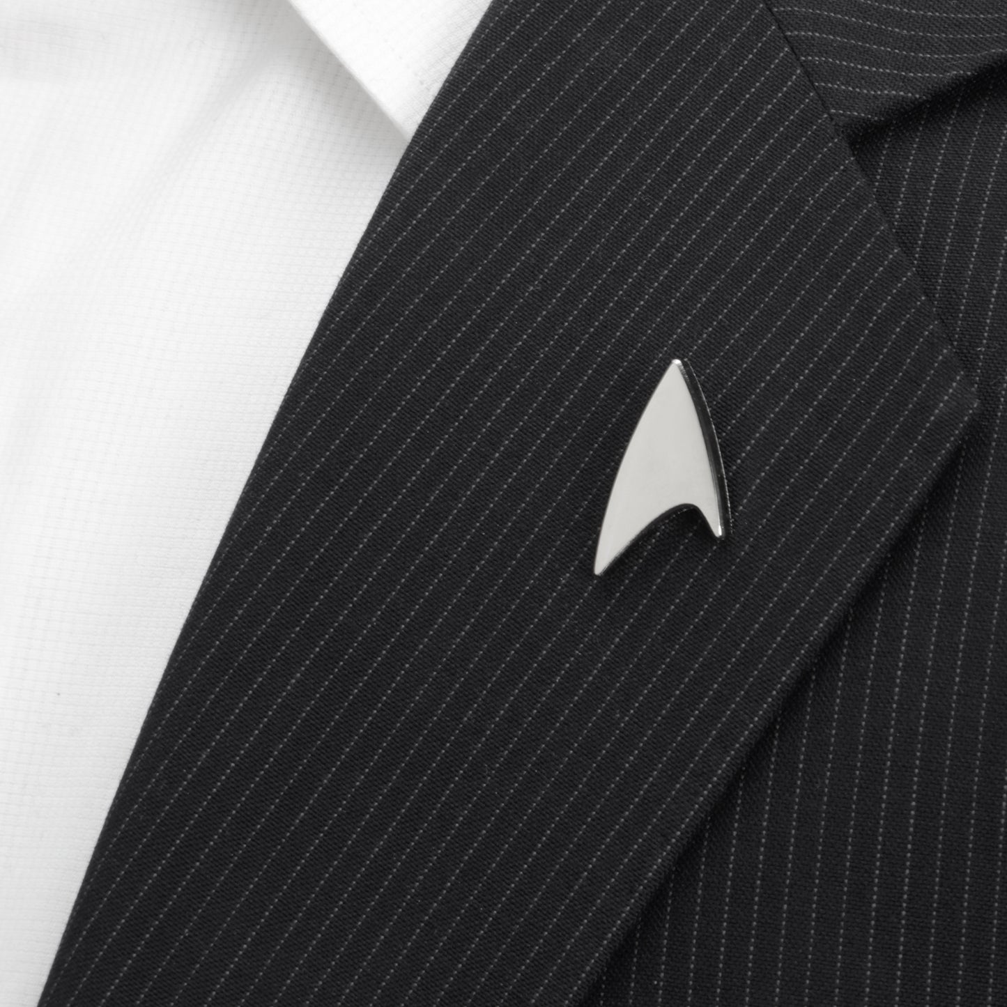 Star Trek Escudo Delta de plata Pin de solapa