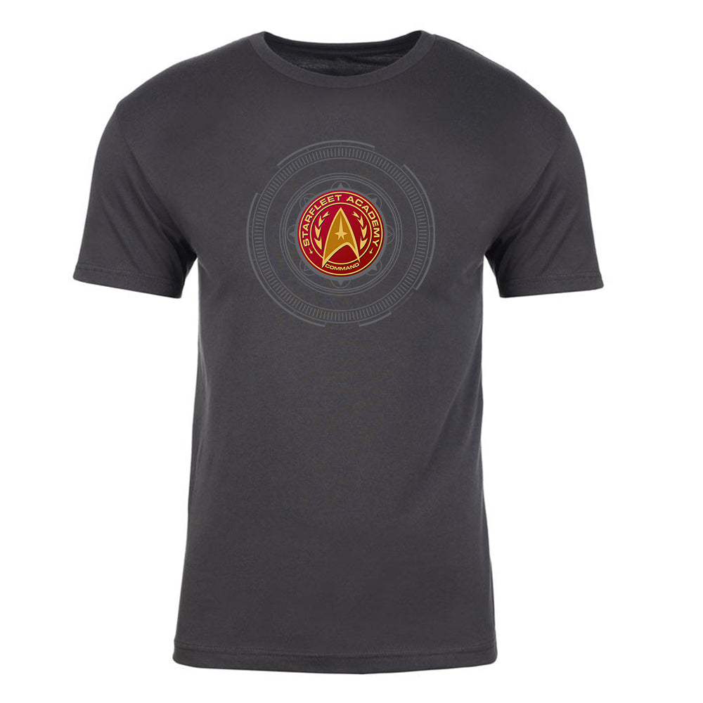 Star Trek Insigne de commandement de l'Académie Starfleet Adulte T-Shirt à manches courtes