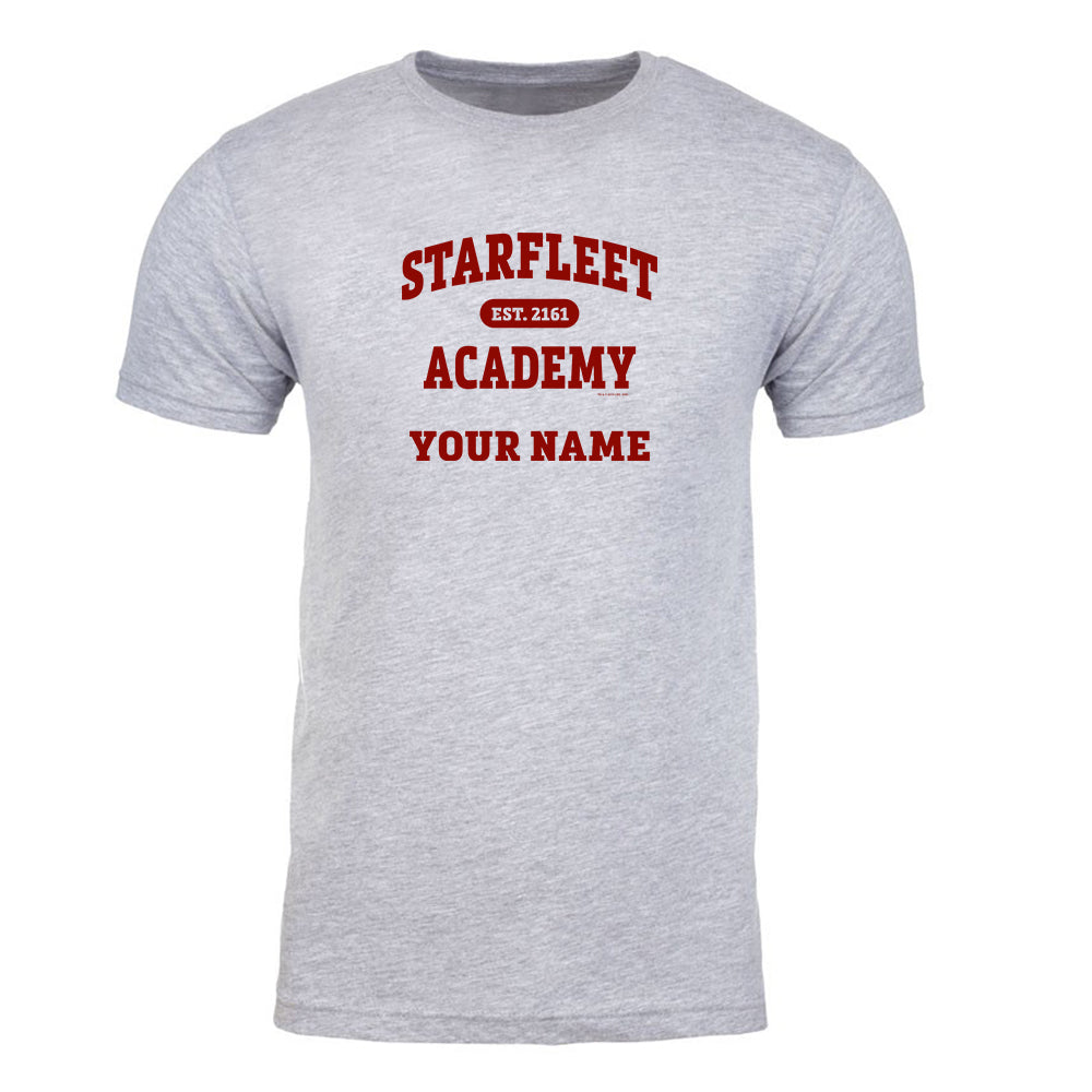 Star Trek Académie Starfleet EST. 2161 Personnalisé Adulte T-Shirt à manches courtes