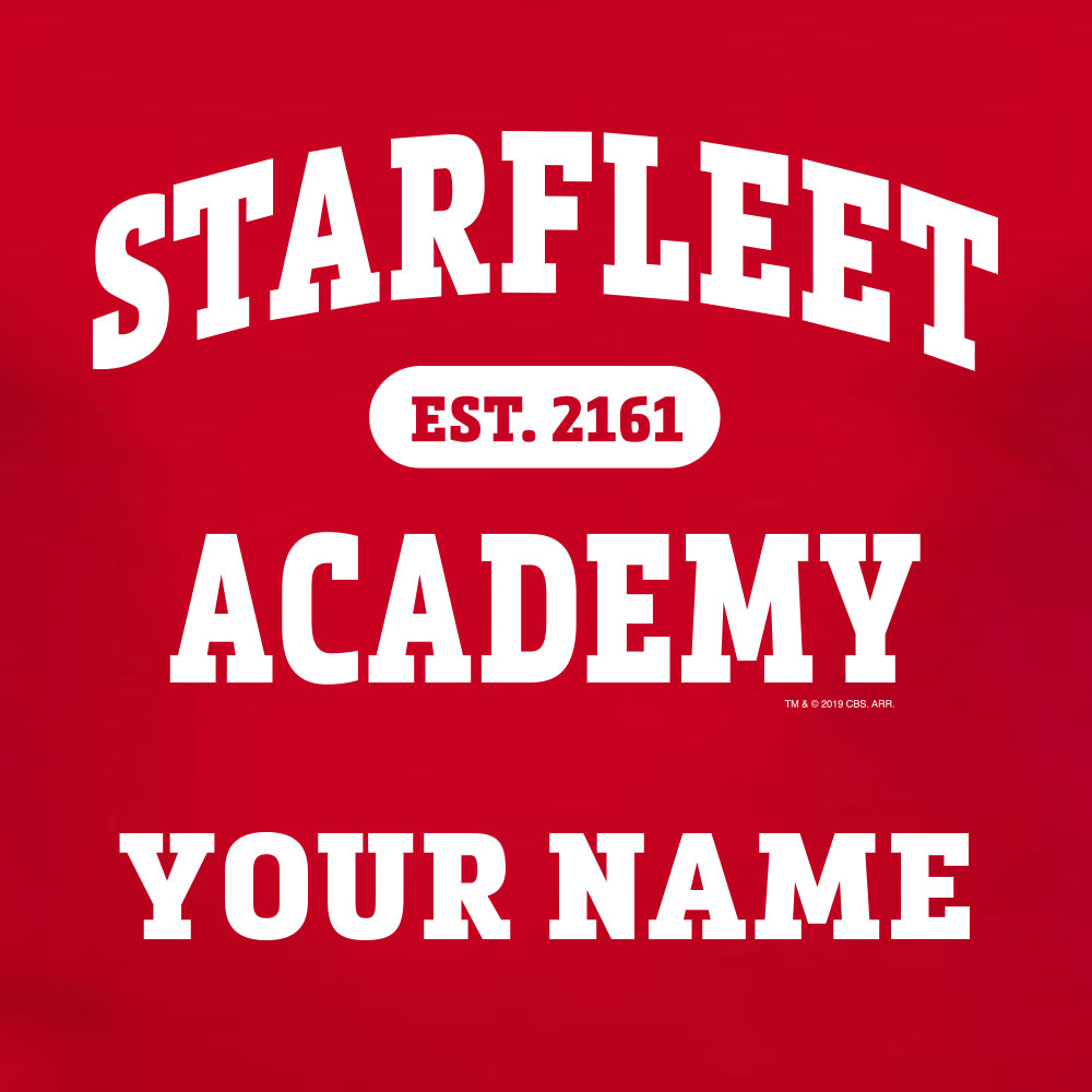 Star Trek Sternenflottenakademie EST. 2161 Personalisierbar Erwachsene Kurzärmeliges T-Shirt