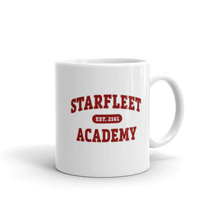 Star Trek Academia de la Flota Estelar EST. 2161 Taza blanca
