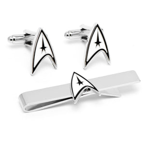 Star Trek Manschettenknöpfe Krawattenhalter-Geschenkset