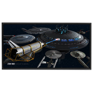 Star Trek Schiffe der Linie Akquisition Schwimmende Rahmen gewickelt Leinwand