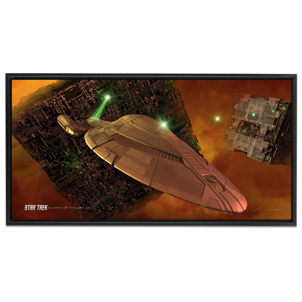 Star Trek: Voyager Ships of the Line Armored Voyager Toile tendue à cadre flottant