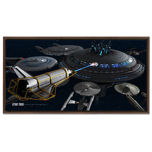Star Trek Schiffe der Linie Akquisition Schwimmende Rahmen gewickelt Leinwand