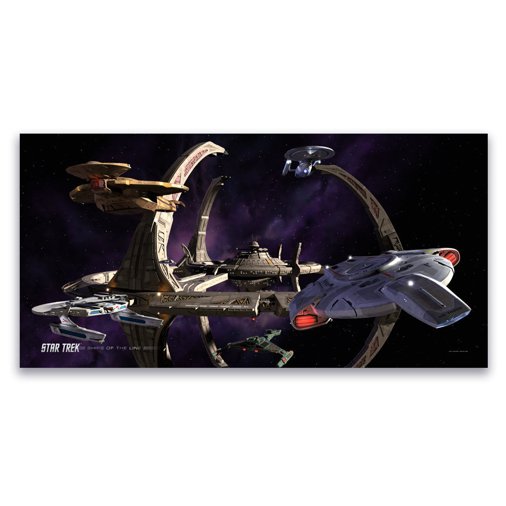 Star Trek: Deep Space Nine Ships of the Line Wheel in the Sky Removable Wall Peel