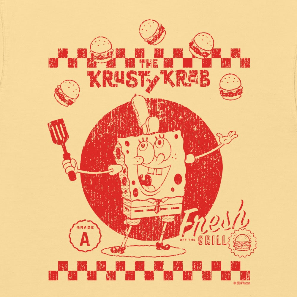 Camiseta de bolsillo Bob Esponja Krusty Krab Comfort Colors