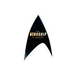 Star Trek Das Raumschiff landet gestanzte Aufkleber