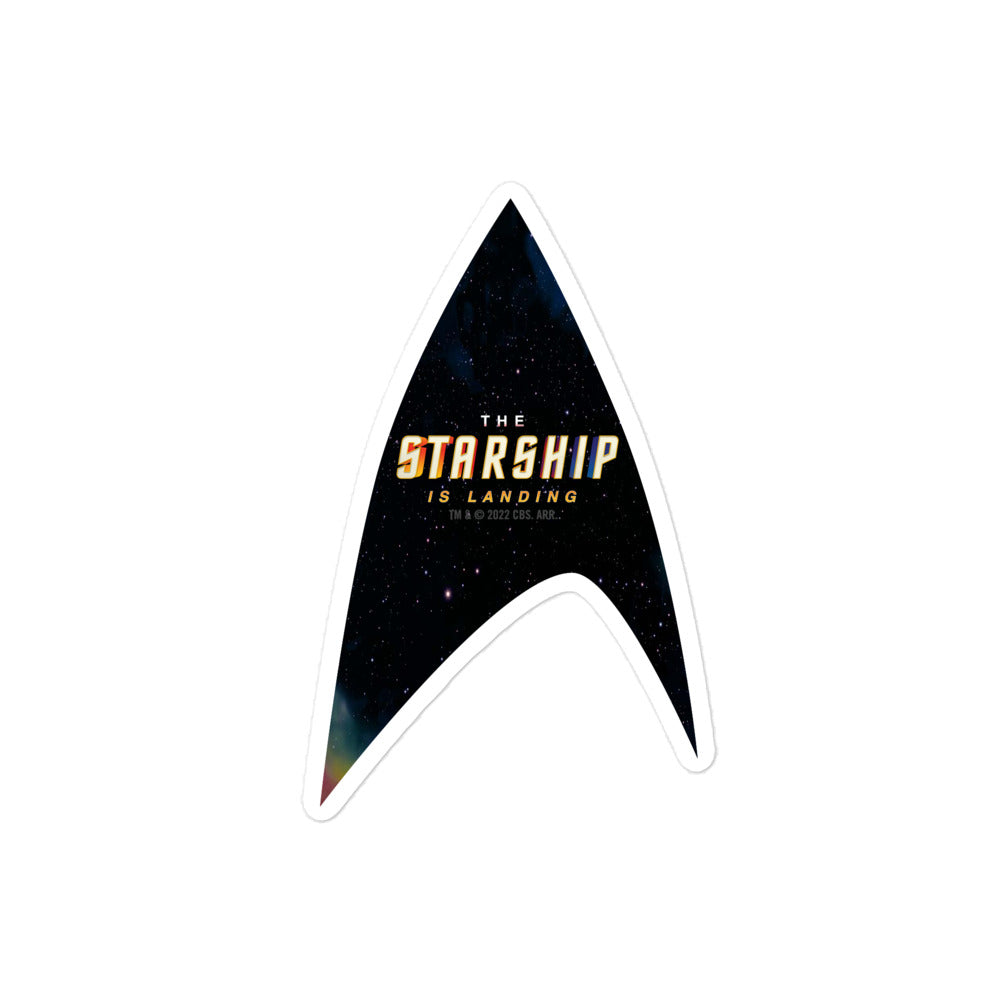 Star Trek Le vaisseau atterrit Autocollant à découper