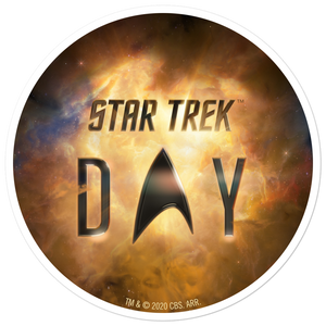 Star Trek Día Logo Pegatina troquelada