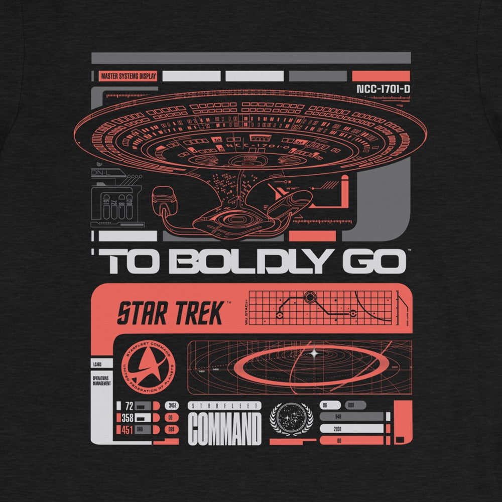 Star Trek To Boldly Go Langarm-T-Shirt