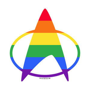 Star Trek: The Next Generation Pride Delta Erwachsene T-Shirt mit kurzen Ärmeln