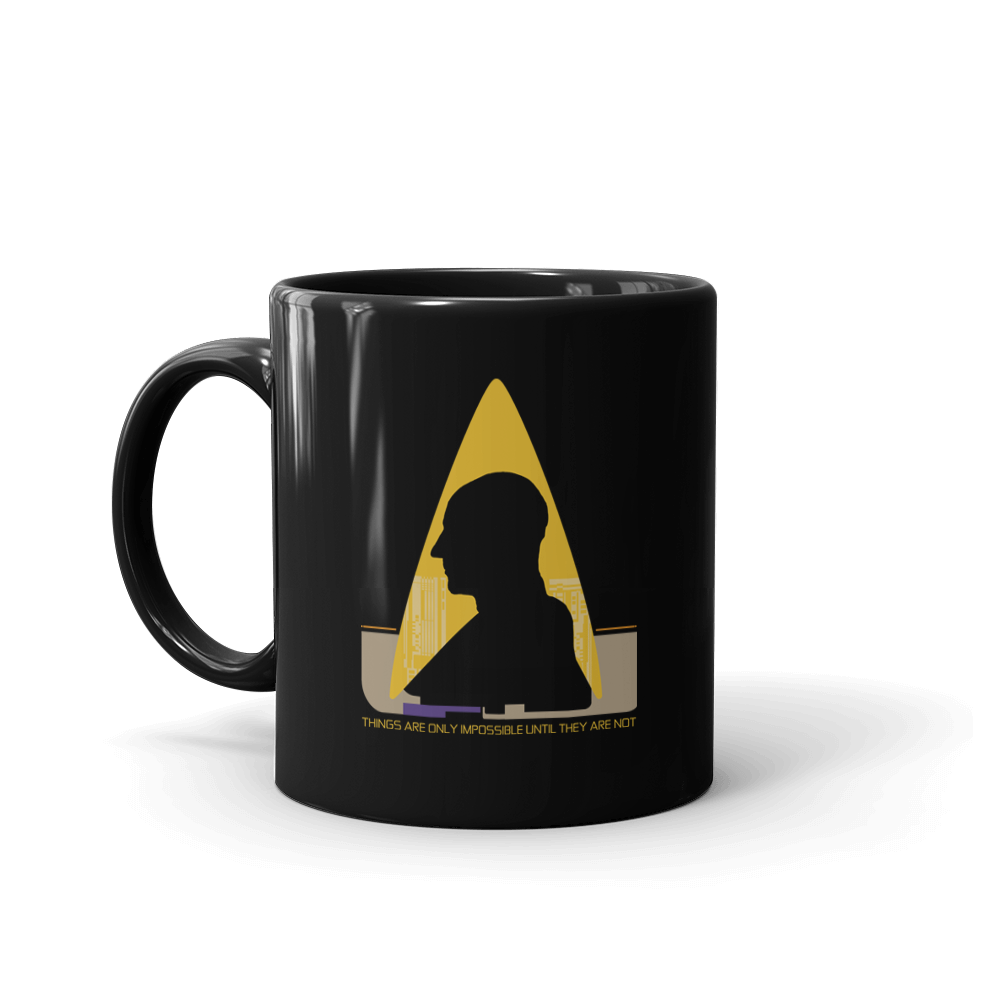 Star Trek: The Next Generation Picard Silhouette Unmöglich Weiß Tasse