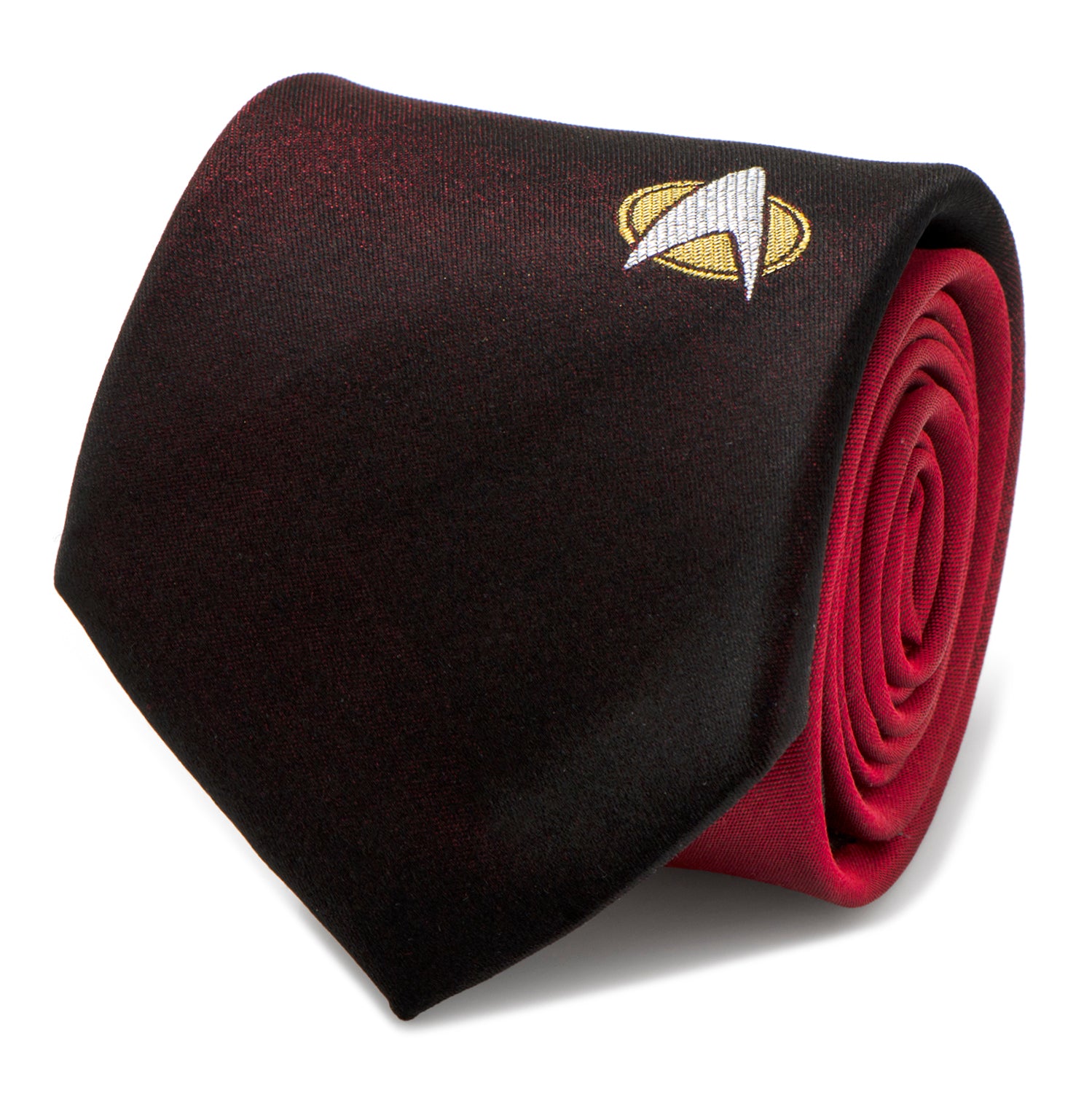 Star Trek: The Next Generation Shield Red Ombre Men's Tie