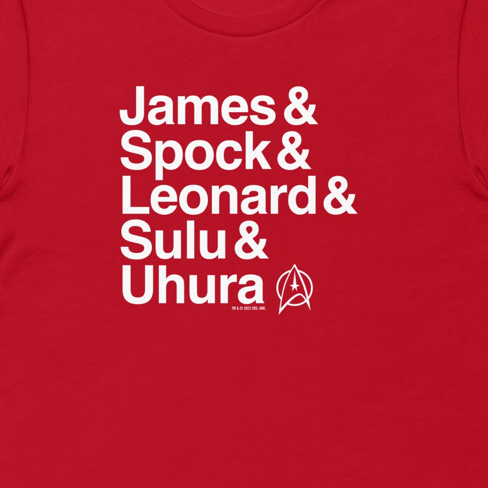 Star Trek: The Original Series Crew Adult Short Sleeve T-Shirt