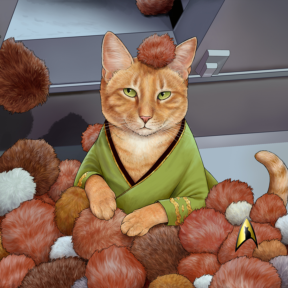 Star Trek: The Original Series Tribble Cat Premium Tote Bag