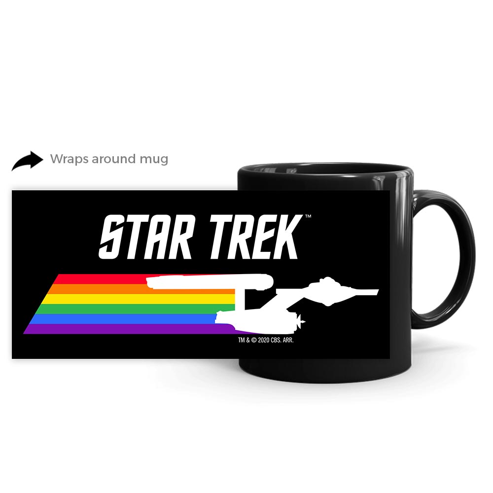 Star Trek: The Original Series Pride Enterprise Black Mug