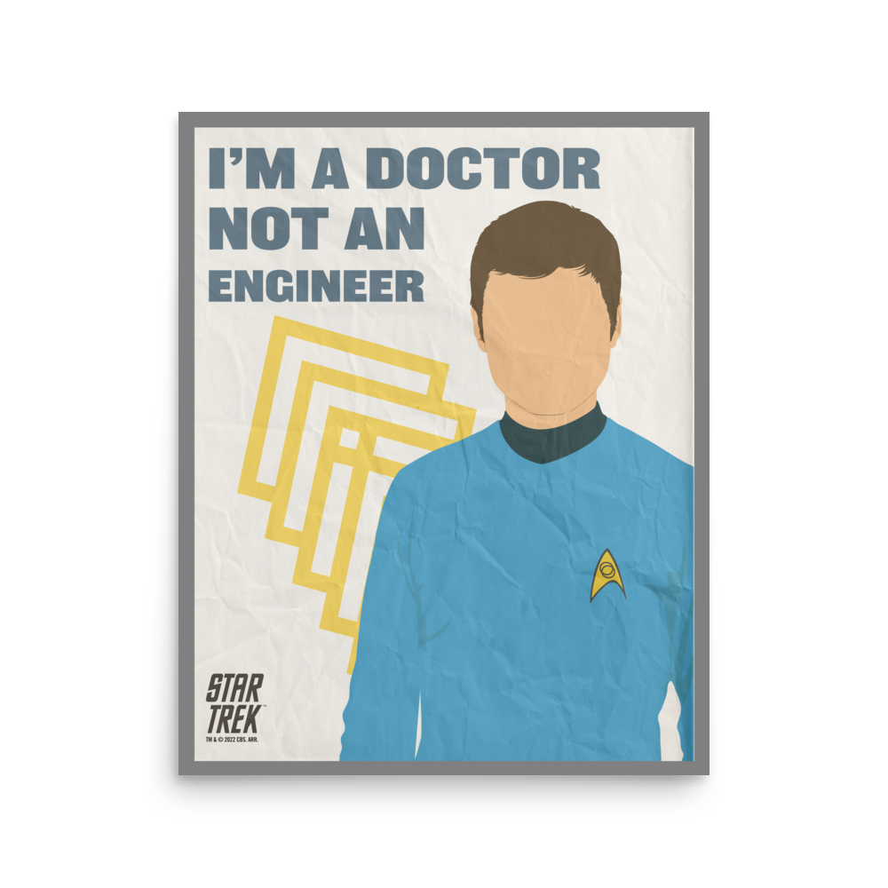 Star Trek: The Original Series Póster McCoy en papel mate de alta calidad