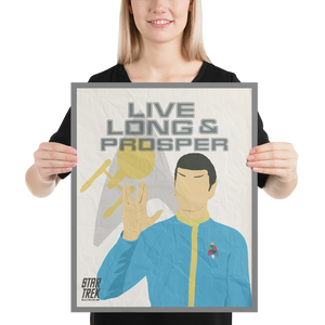 Star Trek: The Original Series Spock Live Long and Prosper Póster de papel mate premium
