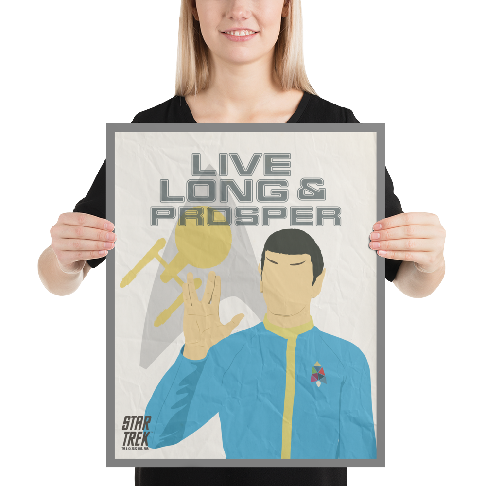 Star Trek: La série originale Spock Live Long et Prosper Premium Matte Paper Affiche