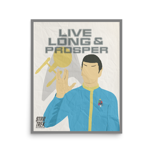 Star Trek: La série originale Spock Live Long et Prosper Premium Matte Paper Affiche