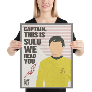 Star Trek: The Original Series Sulu Póster de papel mate de alta calidad