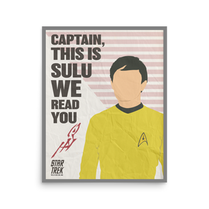 Star Trek: L'affiche du papier mat de Sulu Premium de la série originale