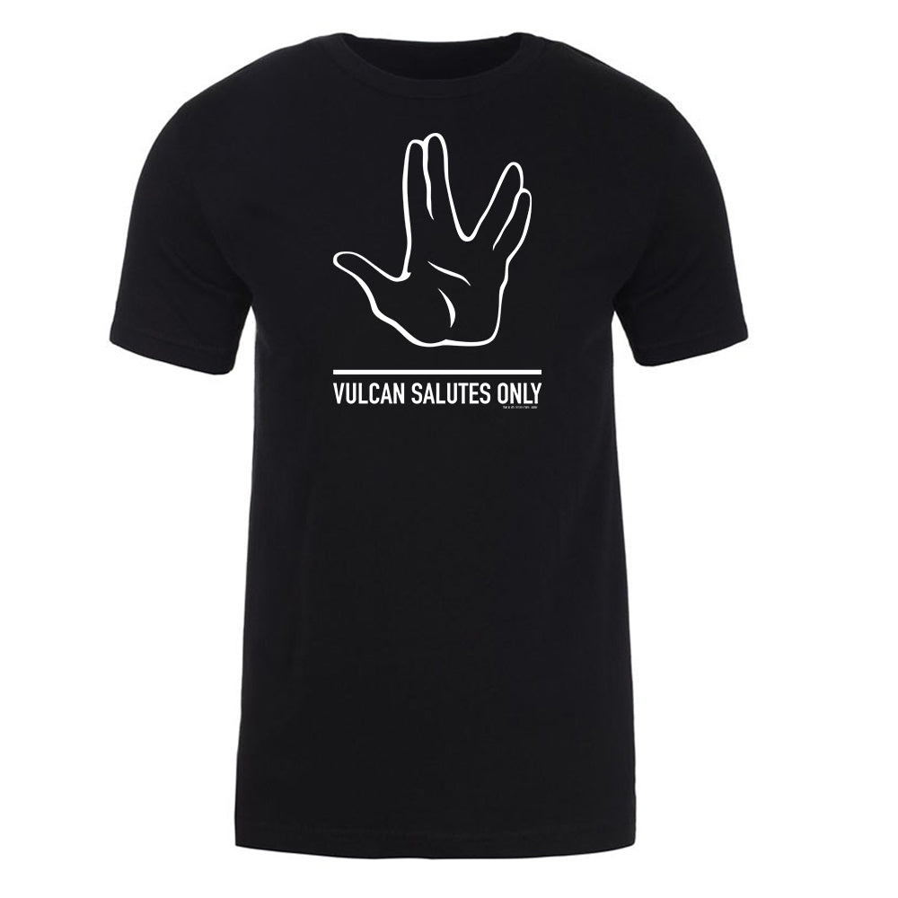 Star Trek Schild "Nur Vulkanier grüßen Erwachsene T-Shirt mit kurzen Ärmeln