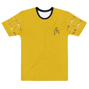 Star Trek Uniforme de capitán de la serie original Unisex Camiseta de manga corta