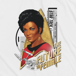 Star Trek: The Original Series Uhura Die Zukunft ist weiblich Damenfließendes Racerback-Top