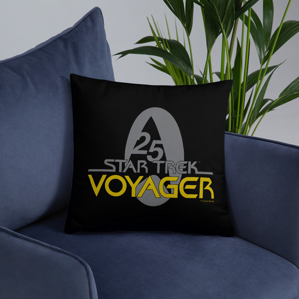 Star Trek: Voyager 25 Oreiller schématique 16" x 16"