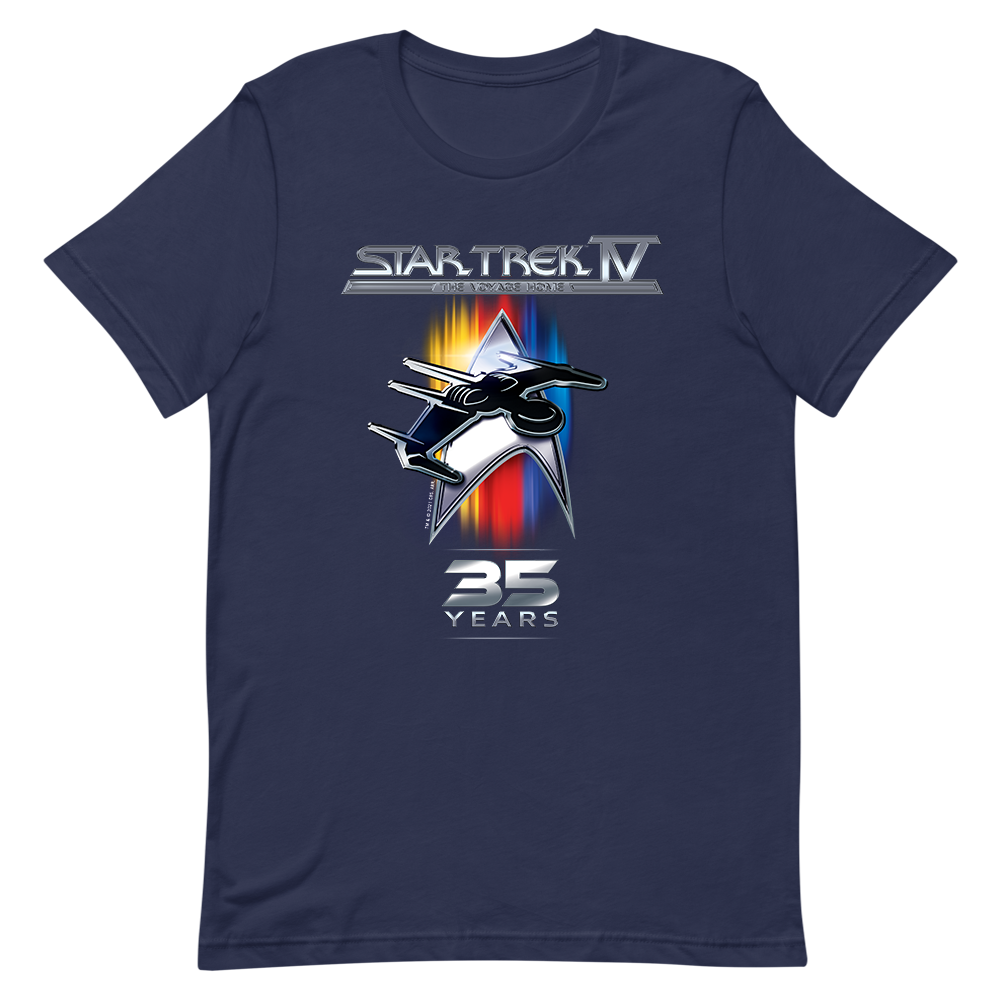 Star Trek IV: The Voyage Home 35e anniversaire Adulte T-Shirt à manches courtes