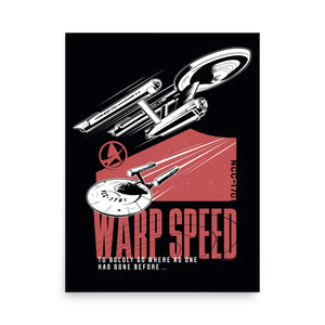 Star Trek Warp Speed Premium Matte Poster