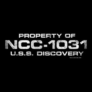 Star Trek: Discovery Propiedad de U.S.S. Discovery Adultos Camiseta de manga corta