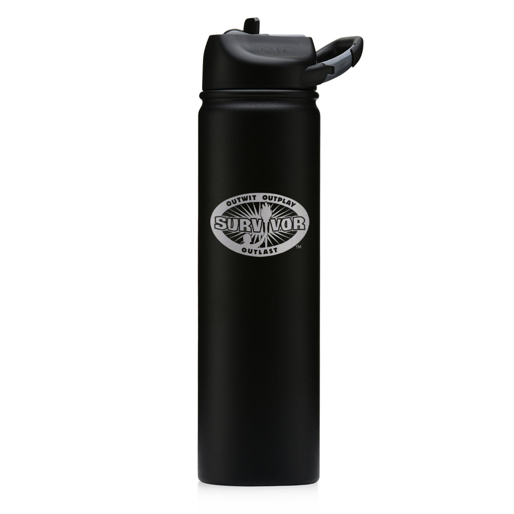 Survivor Outwit, Outplay, Outlast Laser Engraved SIC Water Bottle