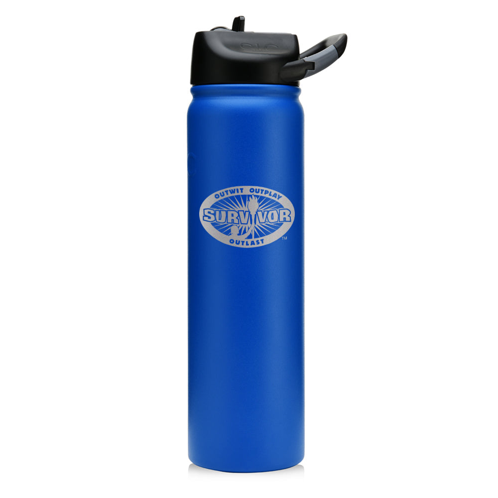 Survivor Outwit, Outplay, Outlast Laser Engraved SIC Water Bottle
