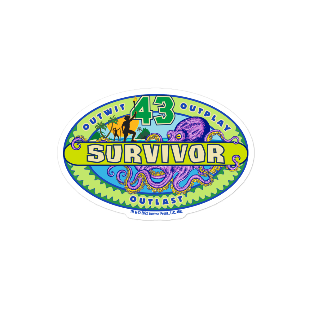 Survivor Saison 43 Logo Gestanzter Aufkleber – Paramount Shop