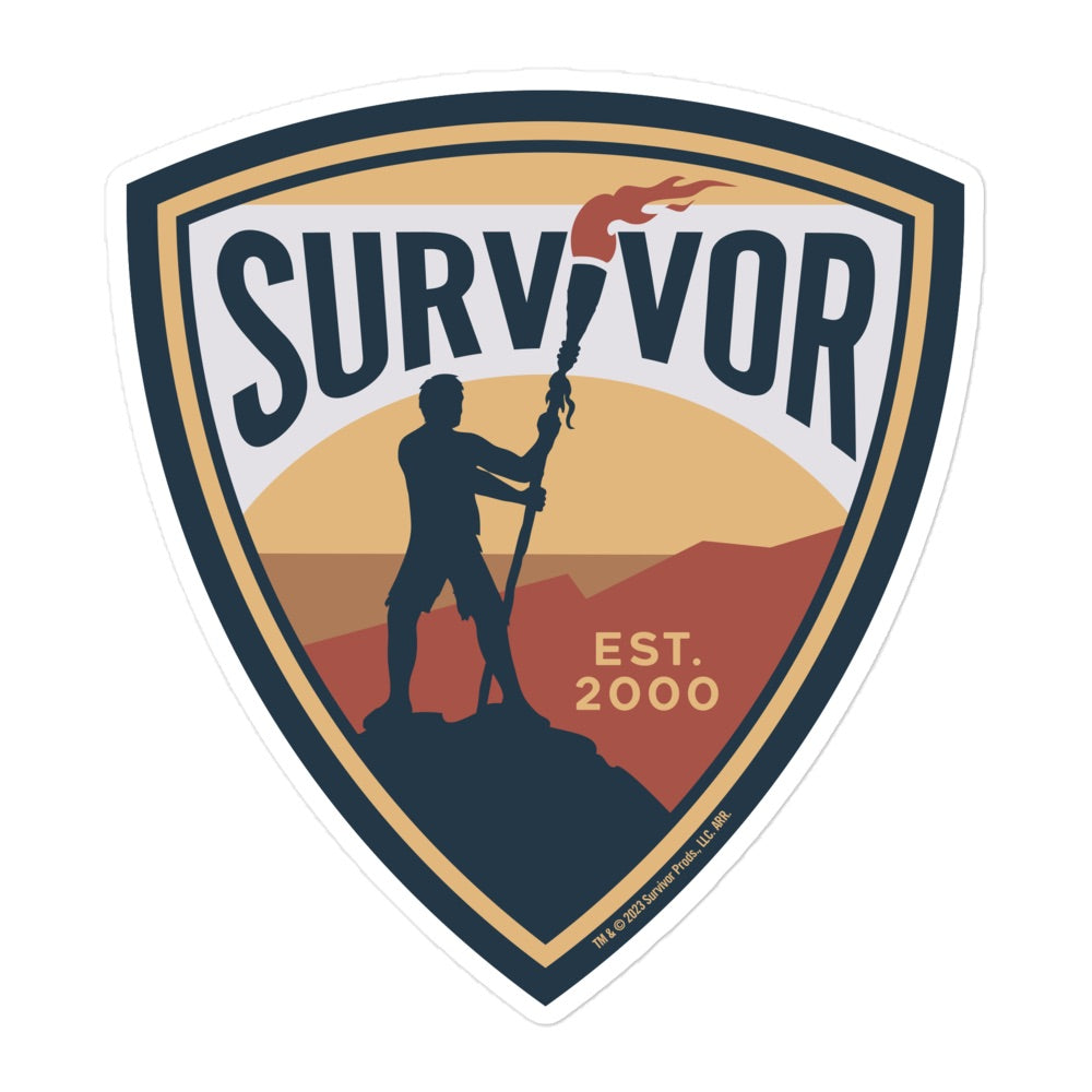 Survivor Badge Die Cut Sticker