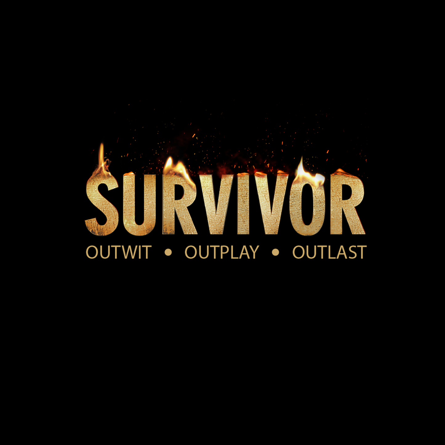 Survivor Flame Logo Black Mug